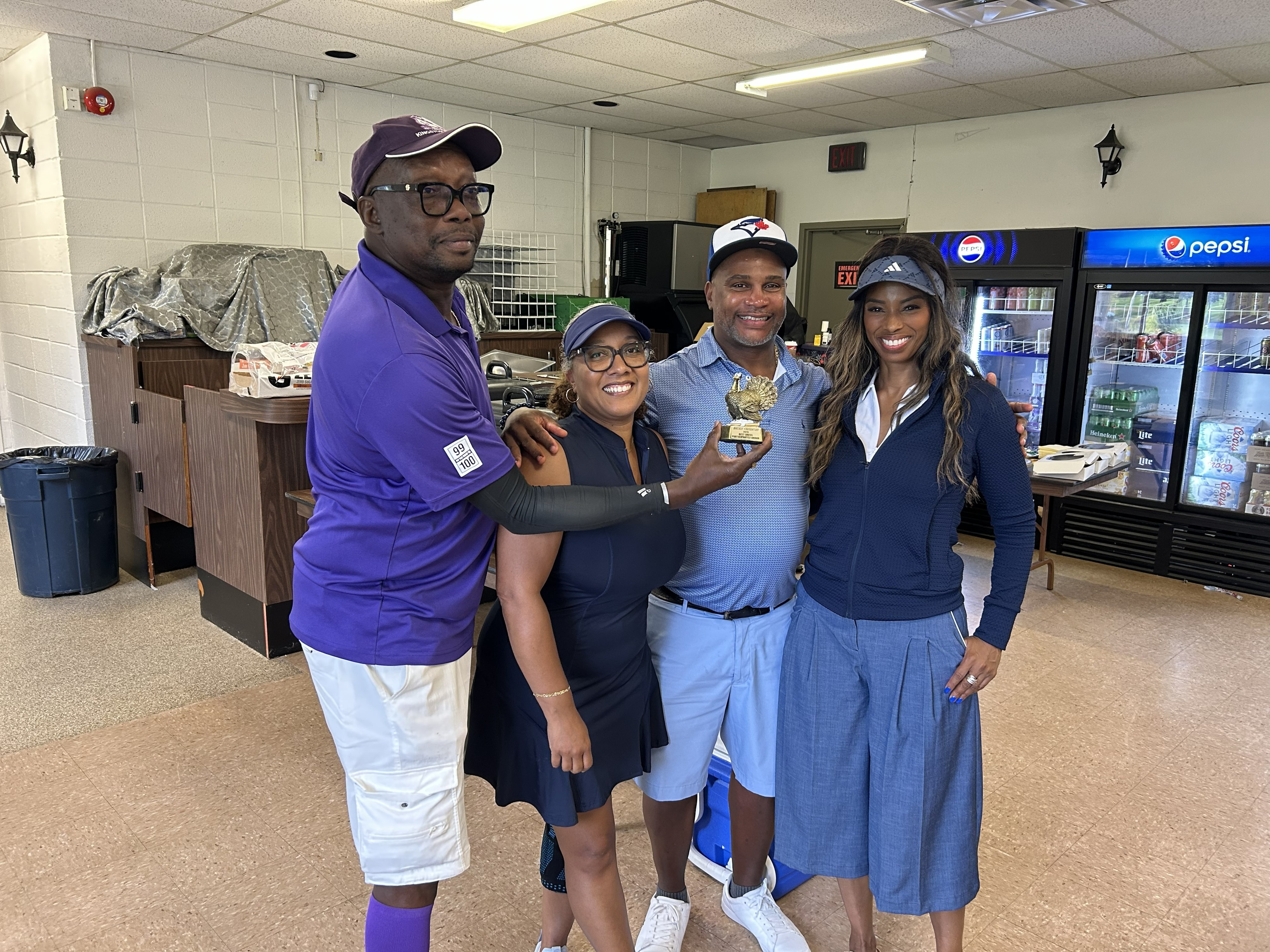 Best dressed winners at the golf tournament