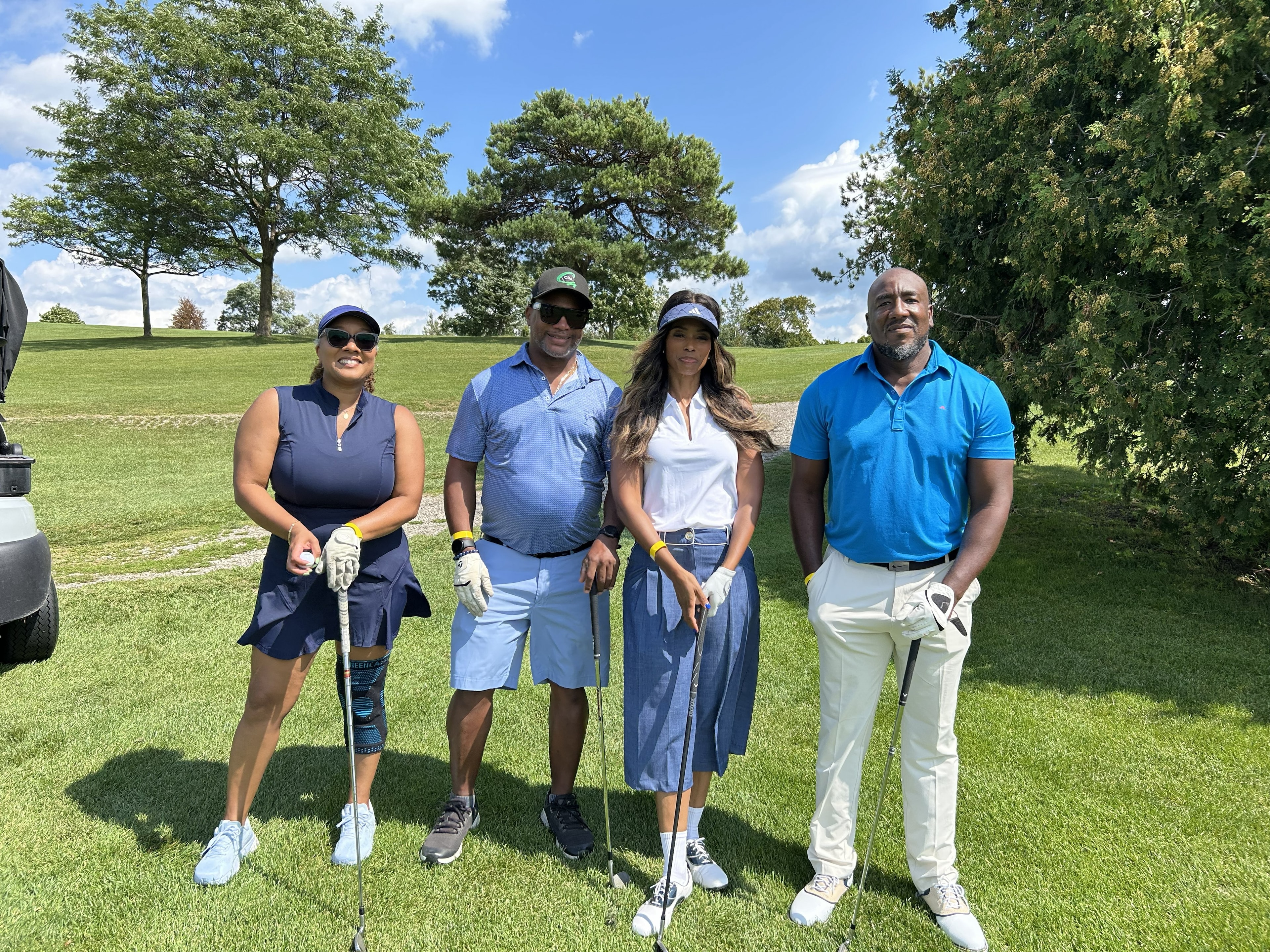 Chevonne Robinson team playing on the course