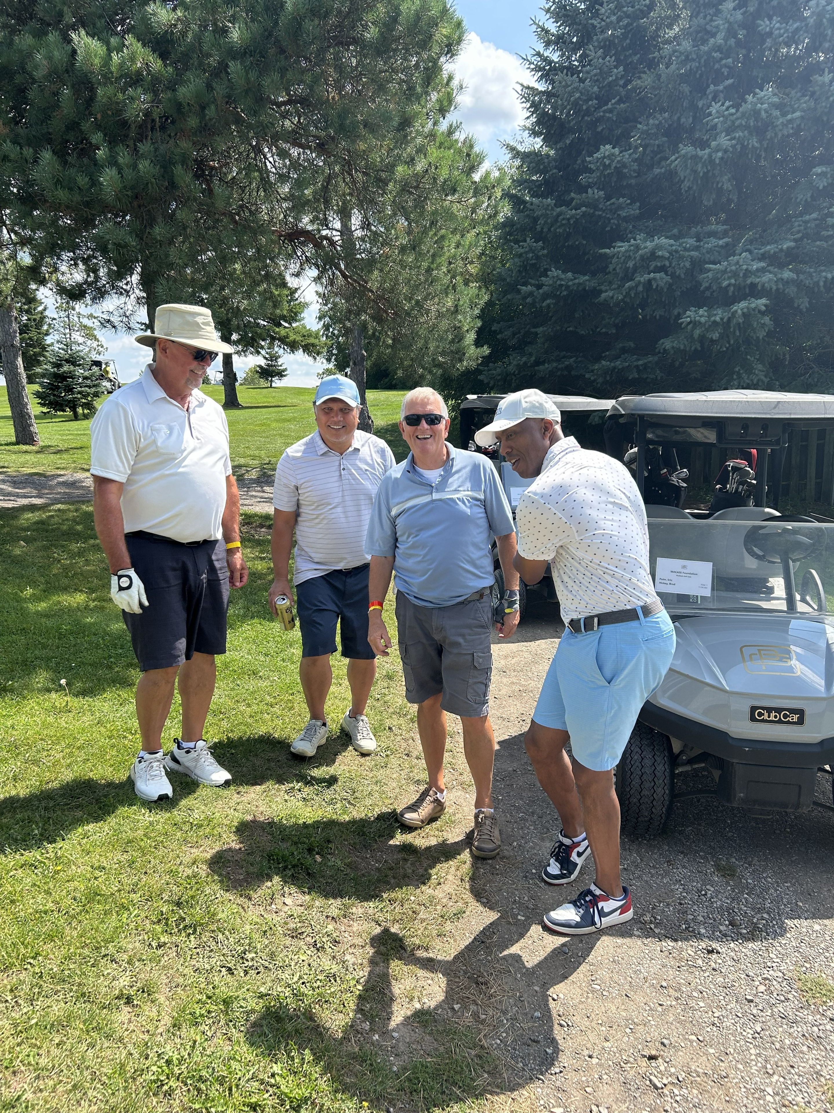 Gerry Greeves team at play on the course