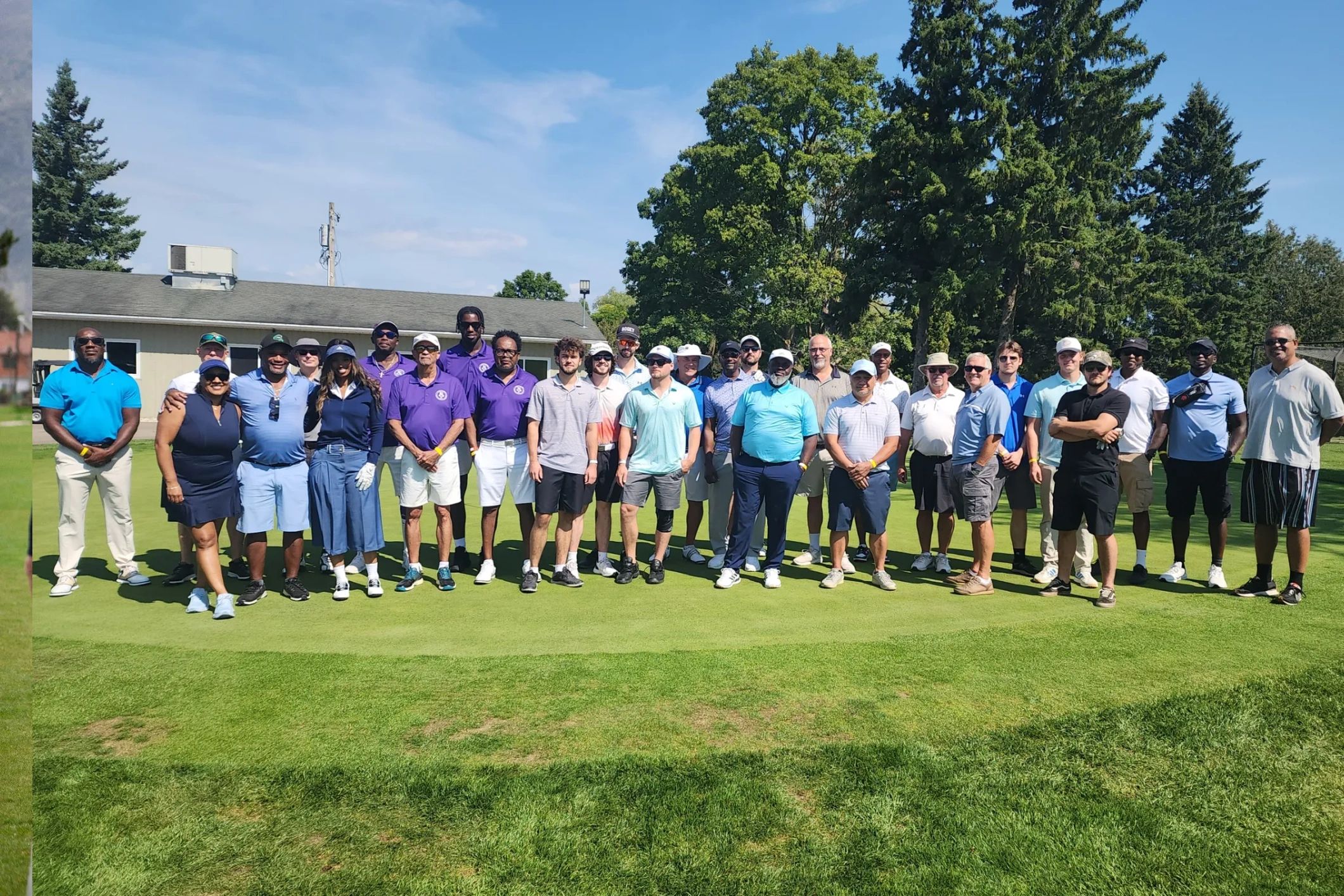 Golf tournament group photo